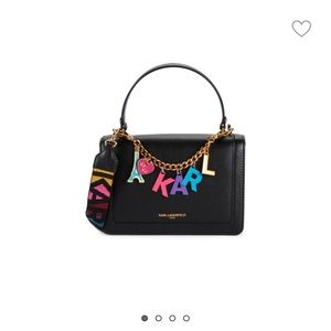 Karl Lagerfeld Paris 
Simone Charm Logo Shoulder Bag ( NEW)